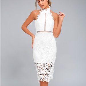 Lulus white bridal dress